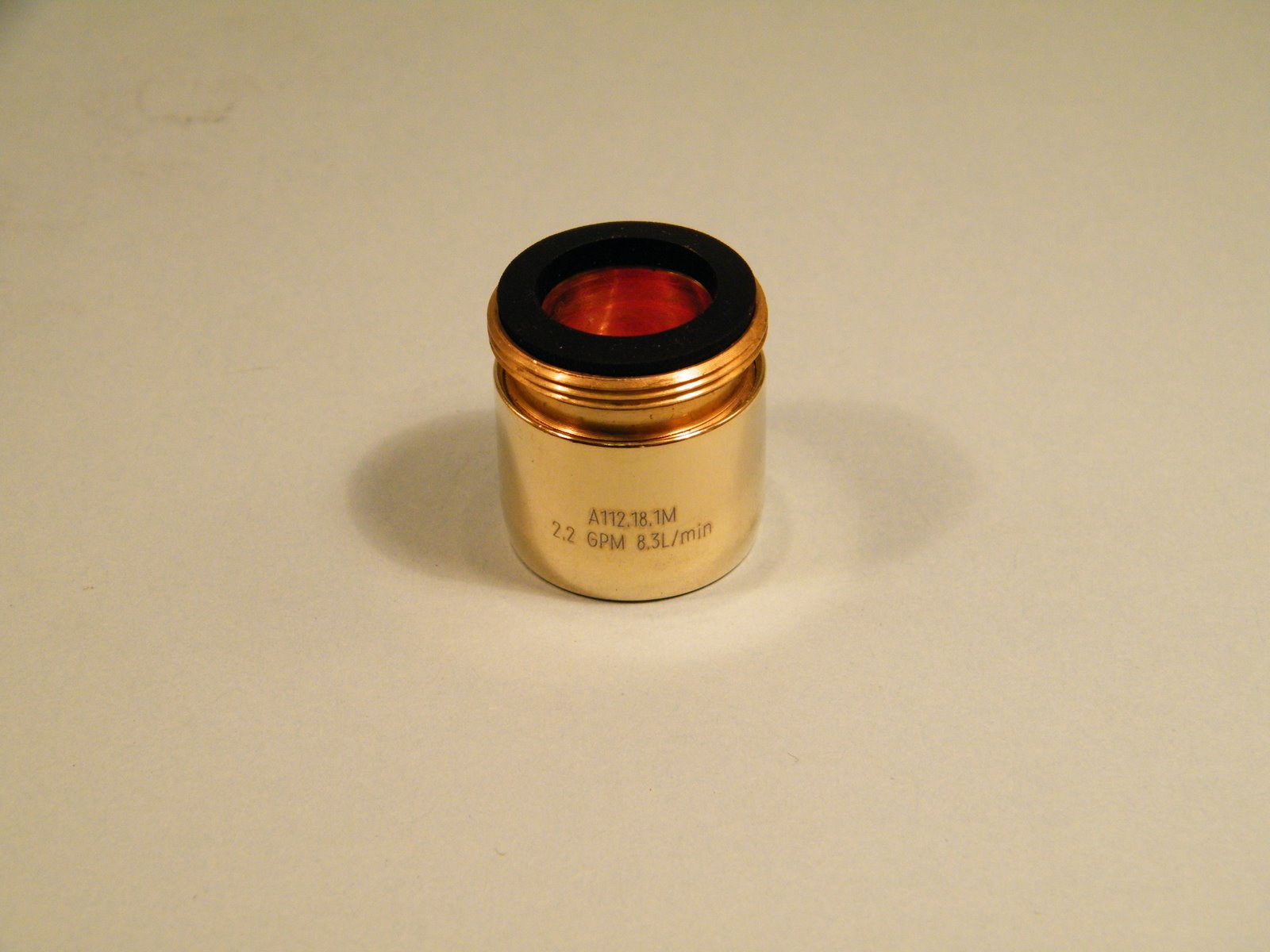 AERATOR DUAL THREAD POLISHED BRASS 2.2 GPM 15/16&quot;-27 X