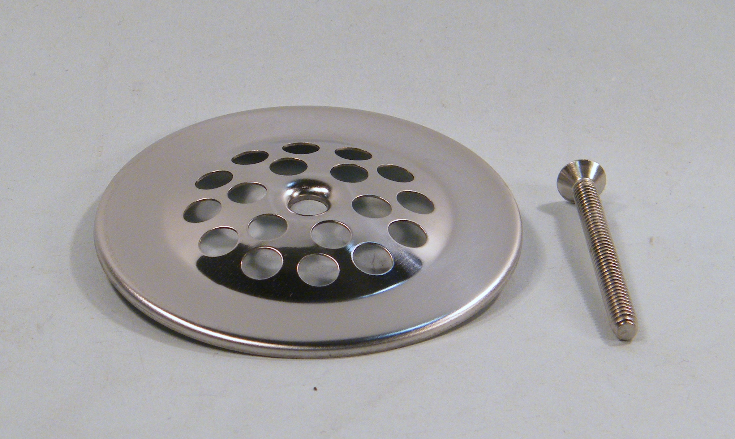 BATH DRAIN DOMED STRAINER AND SCREW