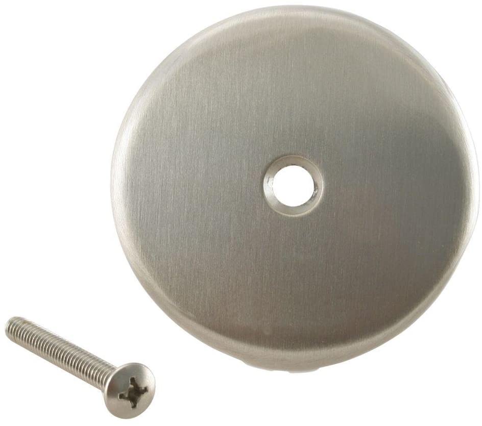 OVERFLOW PLATE 1 HOLE-BRUSHED  NICKEL
