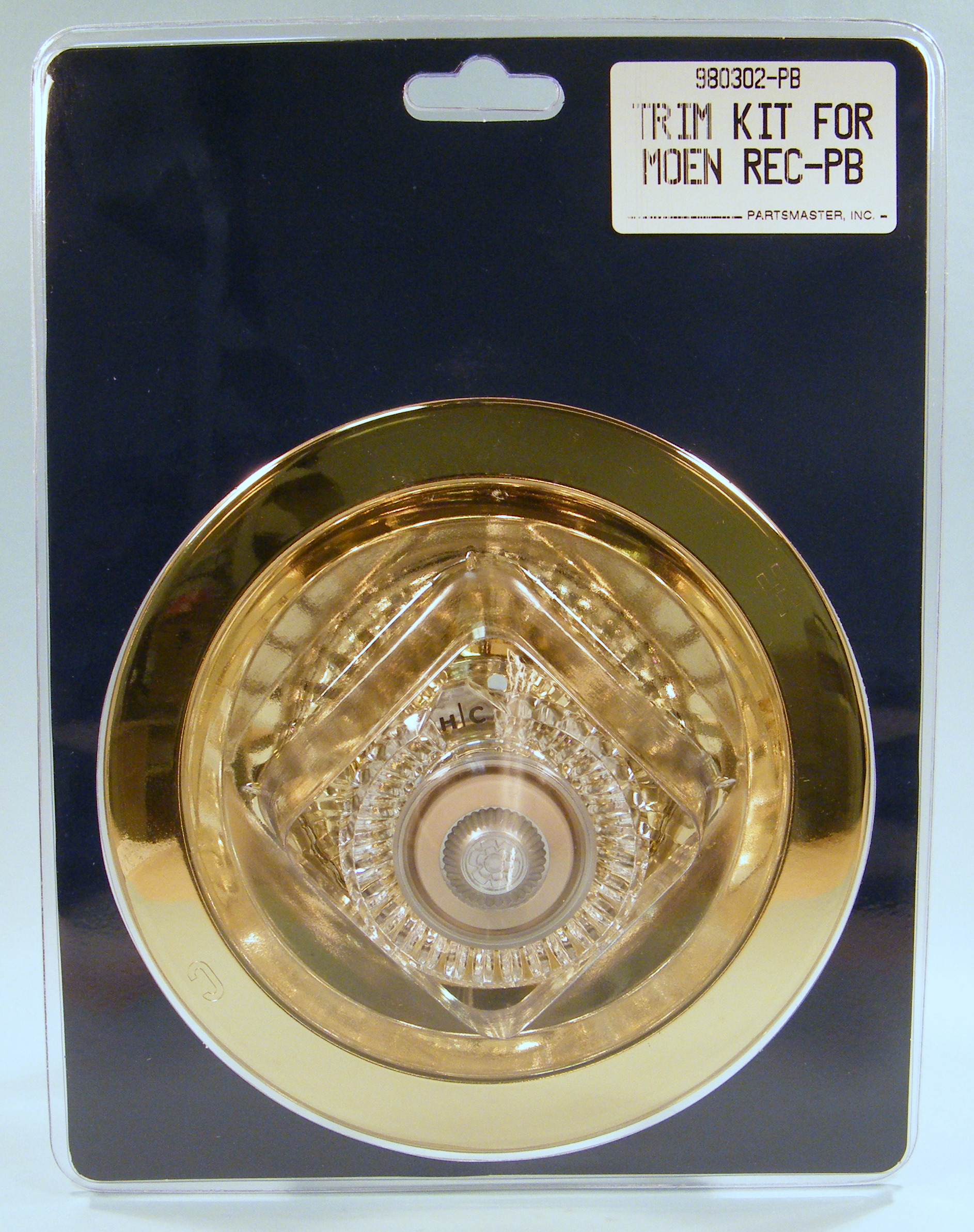 MOEN TRIM KIT RECESSED PLATE POLISHED BRASS