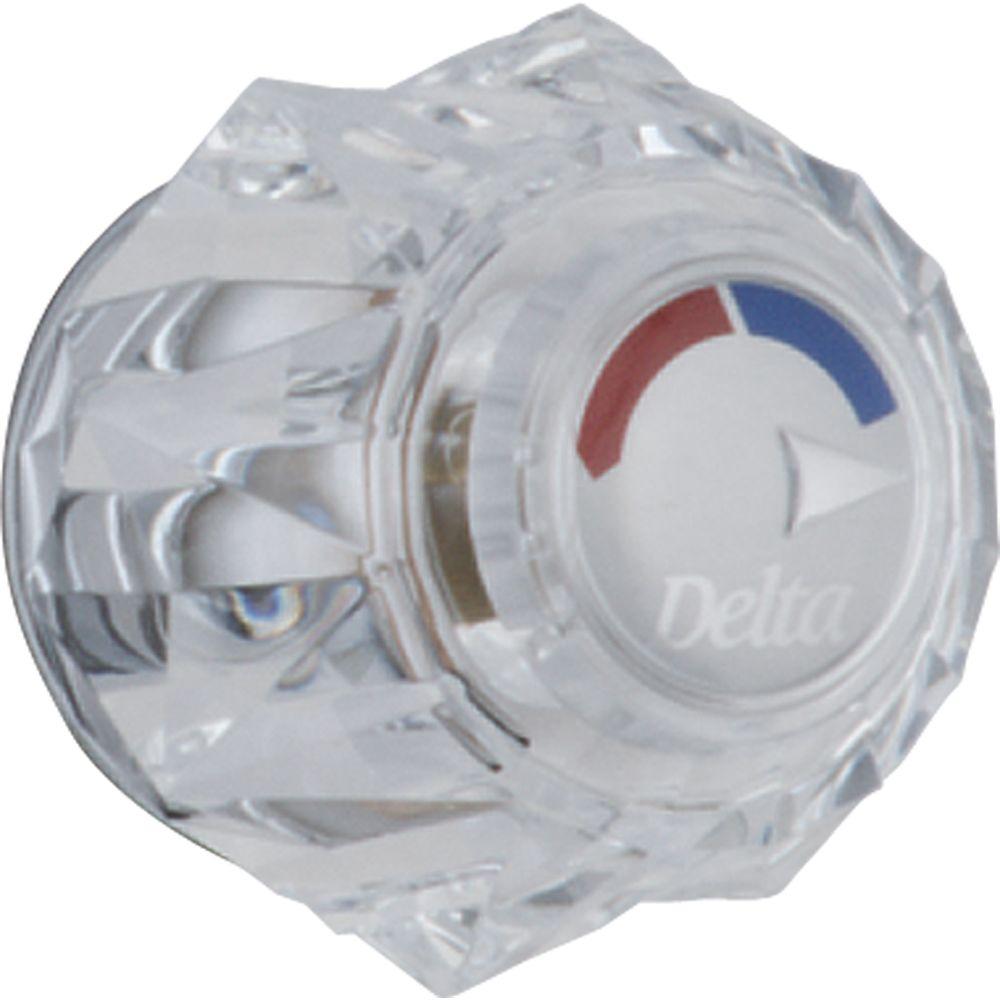 Delta: Tub and Shower Clear Knob Handle