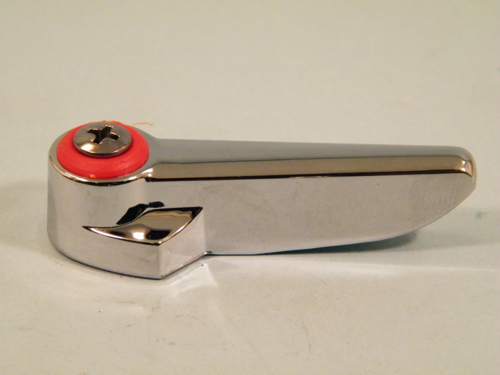 T&amp;S BRASS LEVER HANDLE W/ RED INDEX AND SCREW