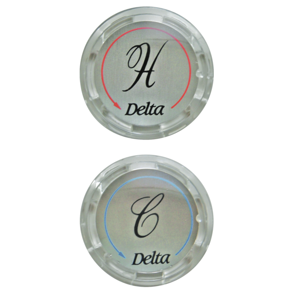Delta: Two Button Set - Clear Handles